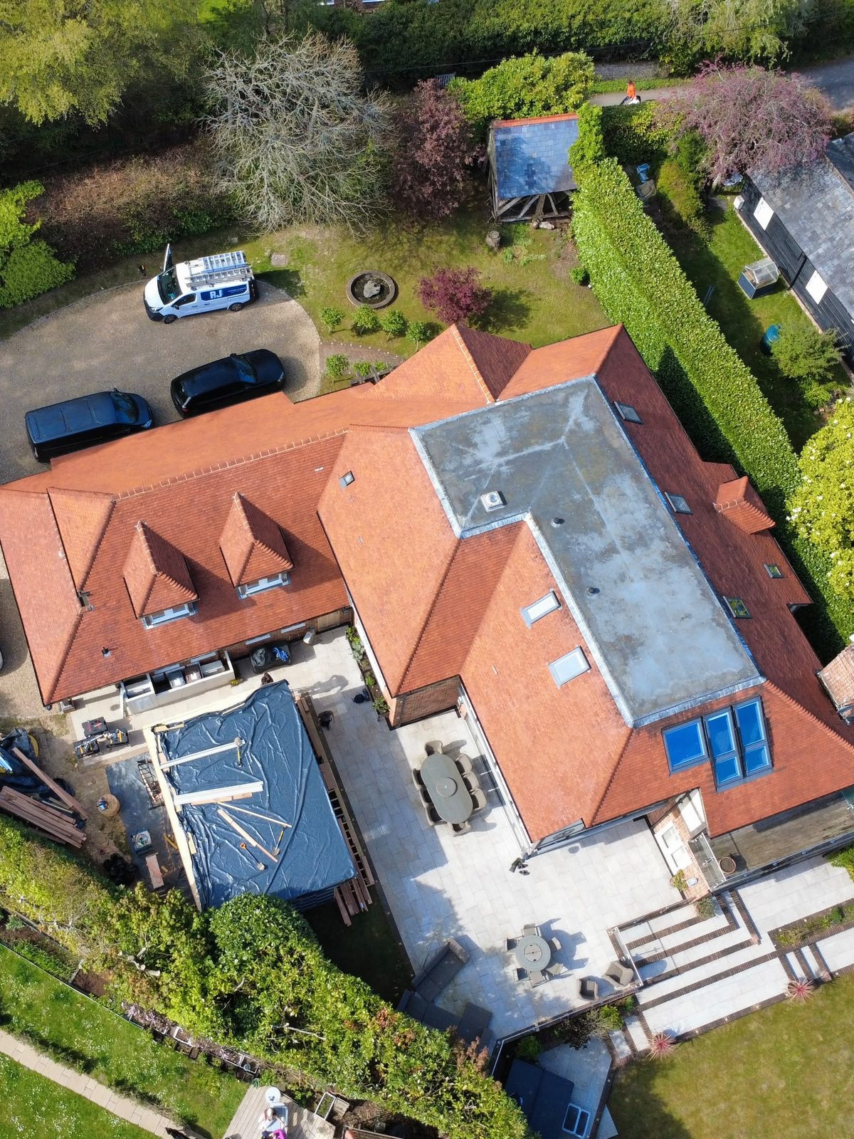 Hedge End-style property with clean roof