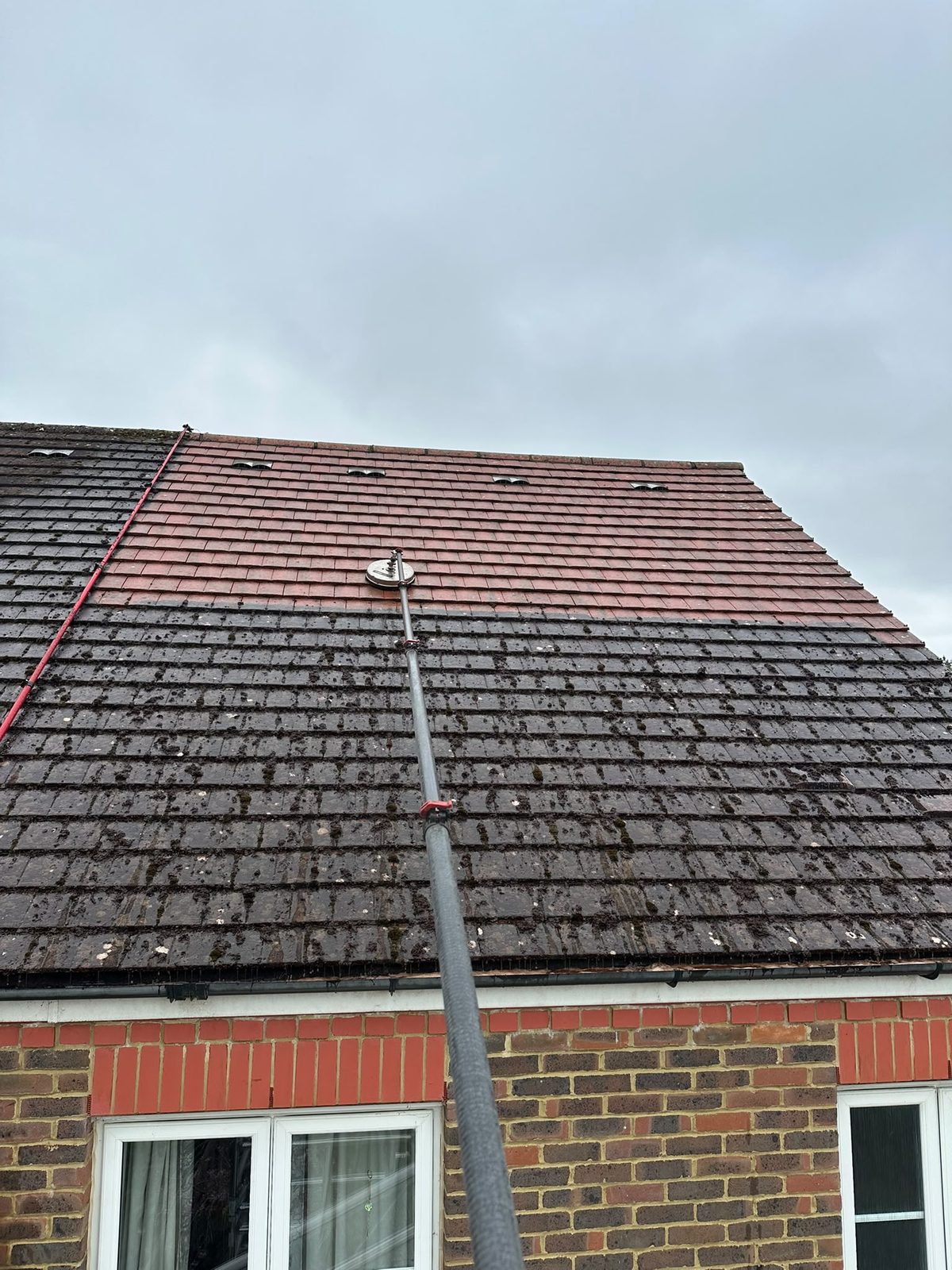 Grey concrete tile roof, Hampshire property