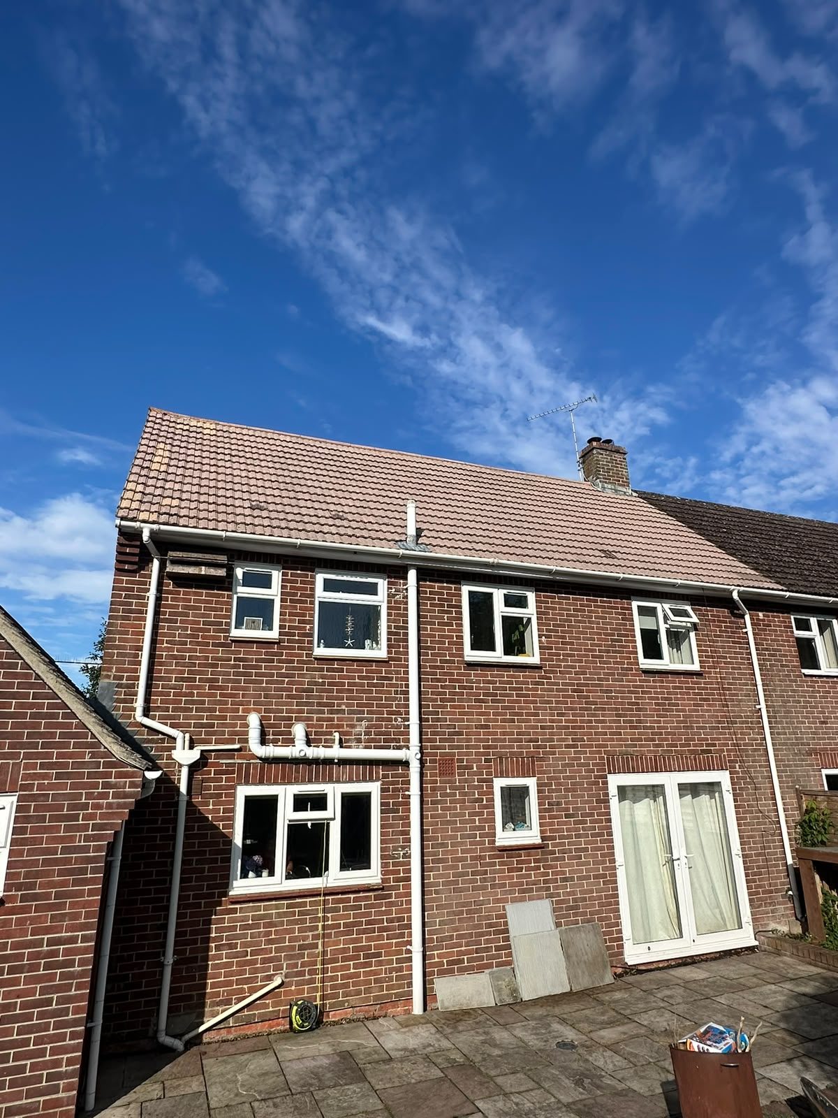 Gosport-style semi-detached with clean rear roof